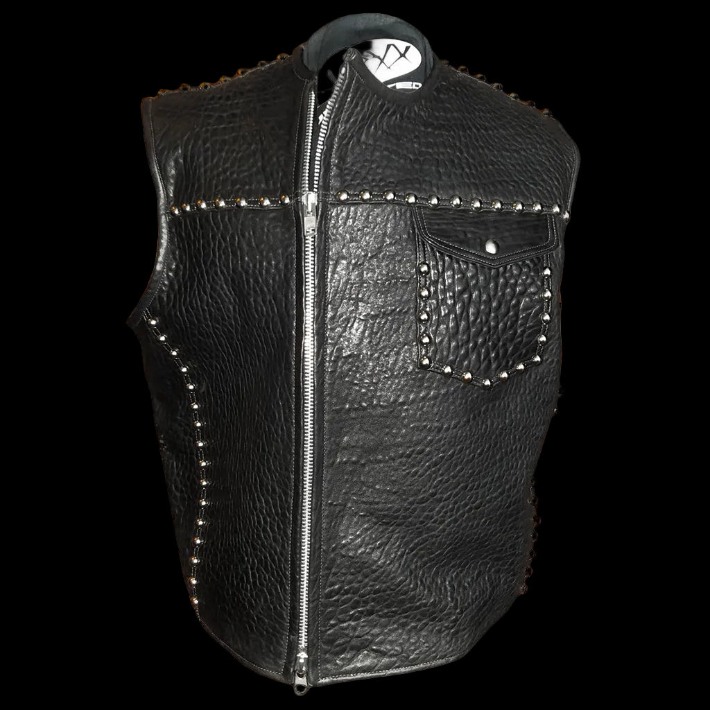 Leather Double Breasted Studded Vest – Nexx Unlimited