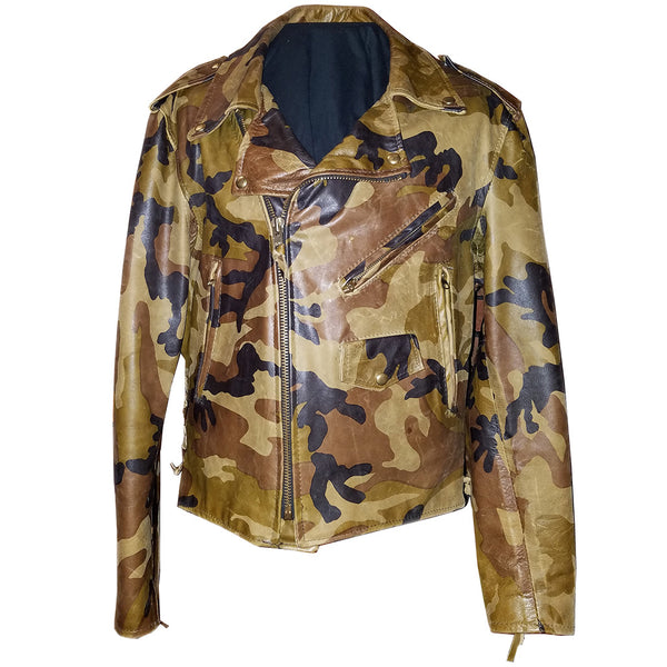 Camouflaj Leather MC Jacket