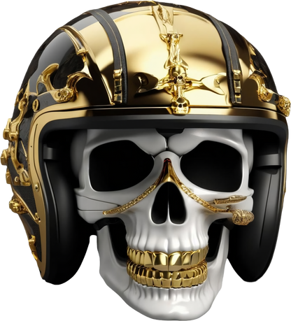 NEXX Gold Helmet Skull Cotton Tee
