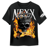 Short Sleeve T-shirt - Flaming Skull