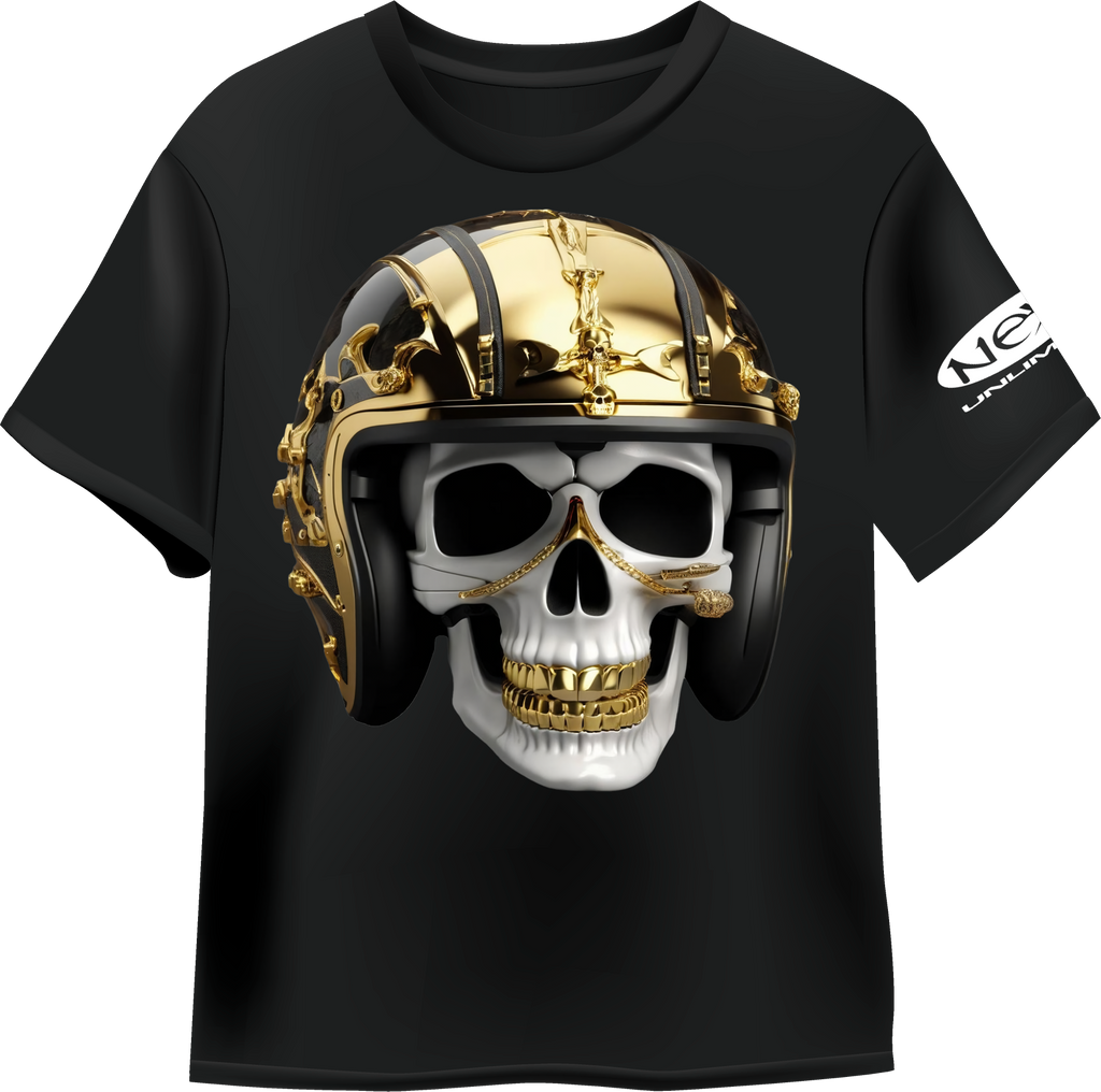 NEXX Gold Helmet Skull Cotton Tee