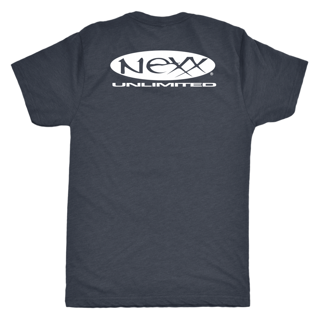 Next Level Mens Triblend - NEXX UNLIMITED logo white