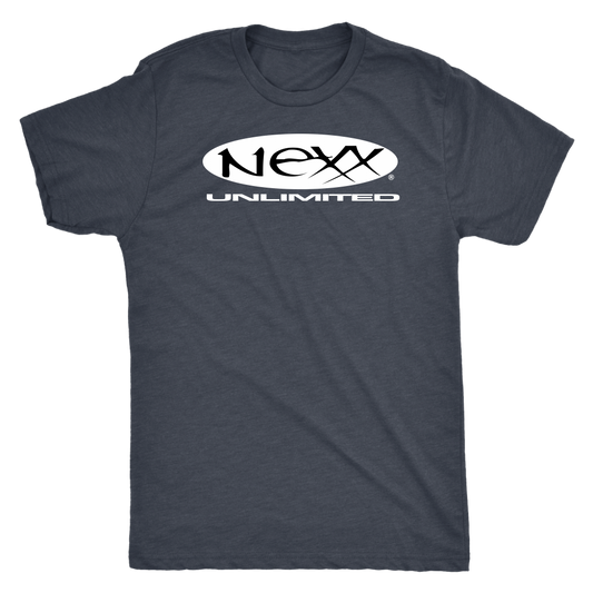 Next Level Mens Triblend - NEXX logo white