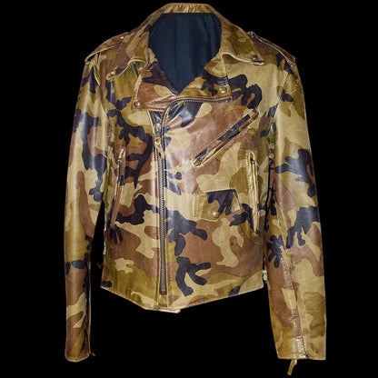 Camouflaj Leather MC Jacket