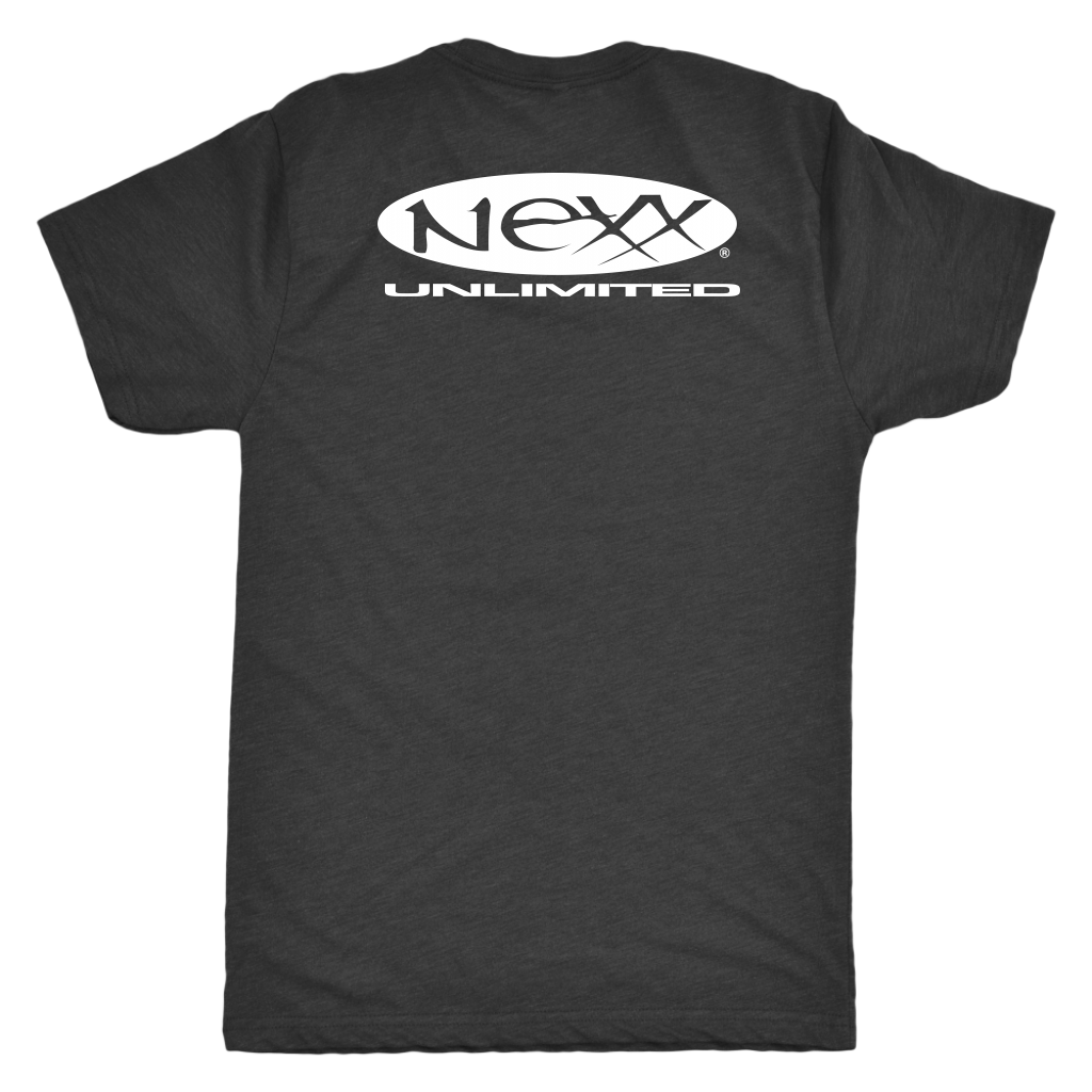 Next Level Mens Triblend - NEXX UNLIMITED logo white